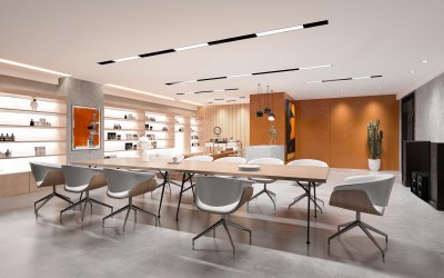 现代公司休息区3D模型下载